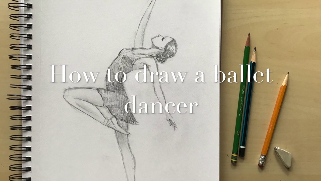 How to draw a ballet dancer.Drawing together with Natalka Barvinok. FREE Lesson #24, series BALLET
