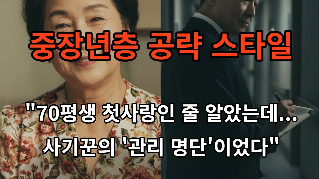 70평생 첫사랑인 줄 알았는데    사기꾼의 관리 명단이었다
