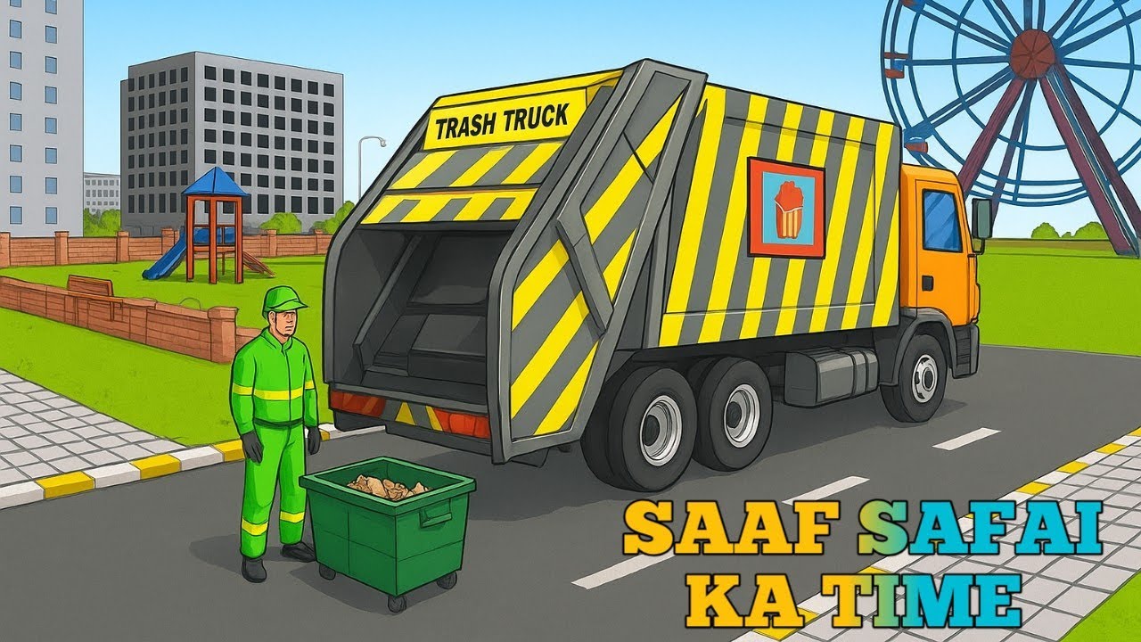 Heavy Trash Truck Loading - Clean City Challenge // Garbage Collection Mission - Full City Cleaning 