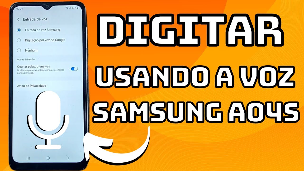 COMO DIGITAR USANDO A VOZ NO CELULAR SAMSUNG GALAXY A04S