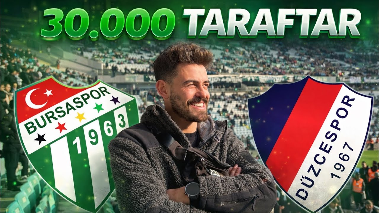 Bursaspor Tribünü Coştu! Stadyumda Gördüğüm En İnanılmaz Atmosfer | Bursaspor-Düzcespor