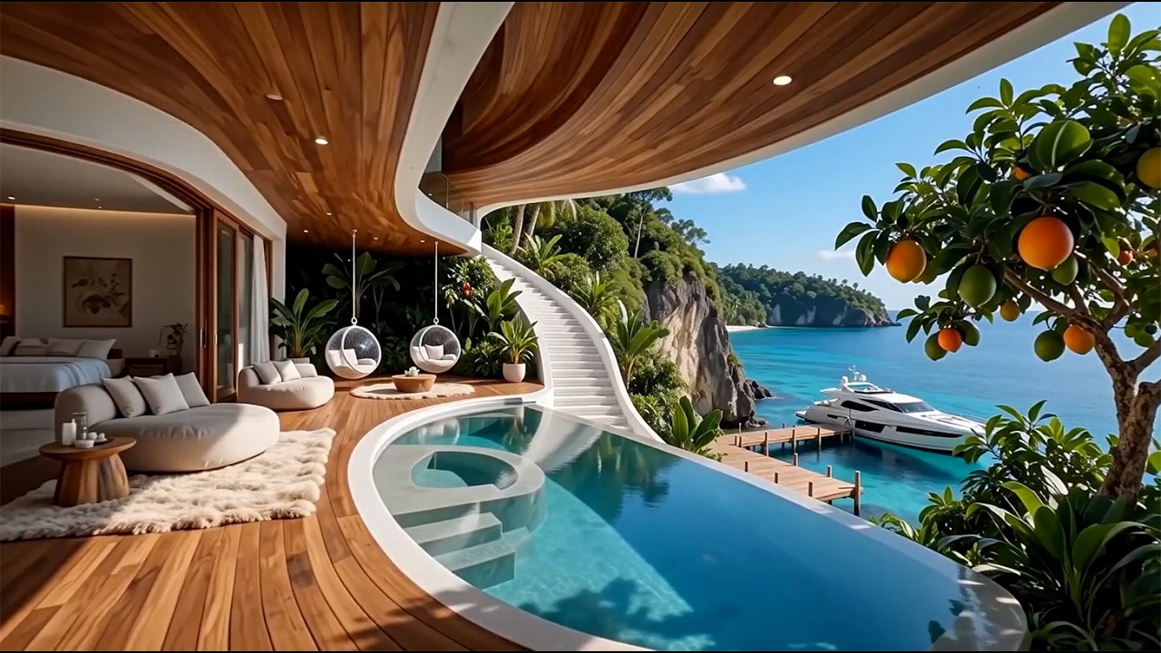 Stress Relief Music 🌿 Private Yacht Haven 🎶 1 House of Beautiful Relaxing Music