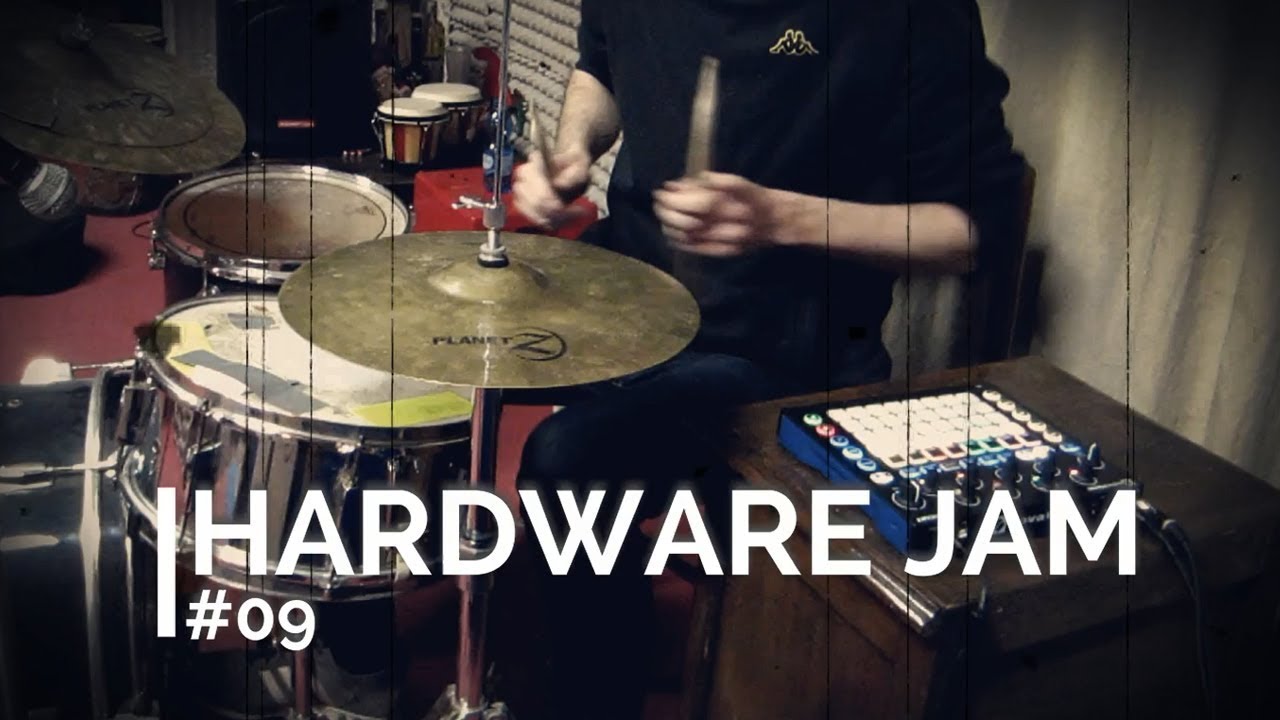 Hardware Jam #09 - Bass Music with Novation Circuit and Acoustic Drums