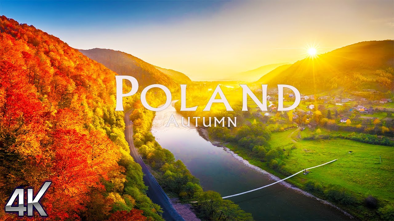 Poland Autumn 4K 🍁 Relaxation Film 4K🌲Stunning Beautiful Nature With Relaxing Music