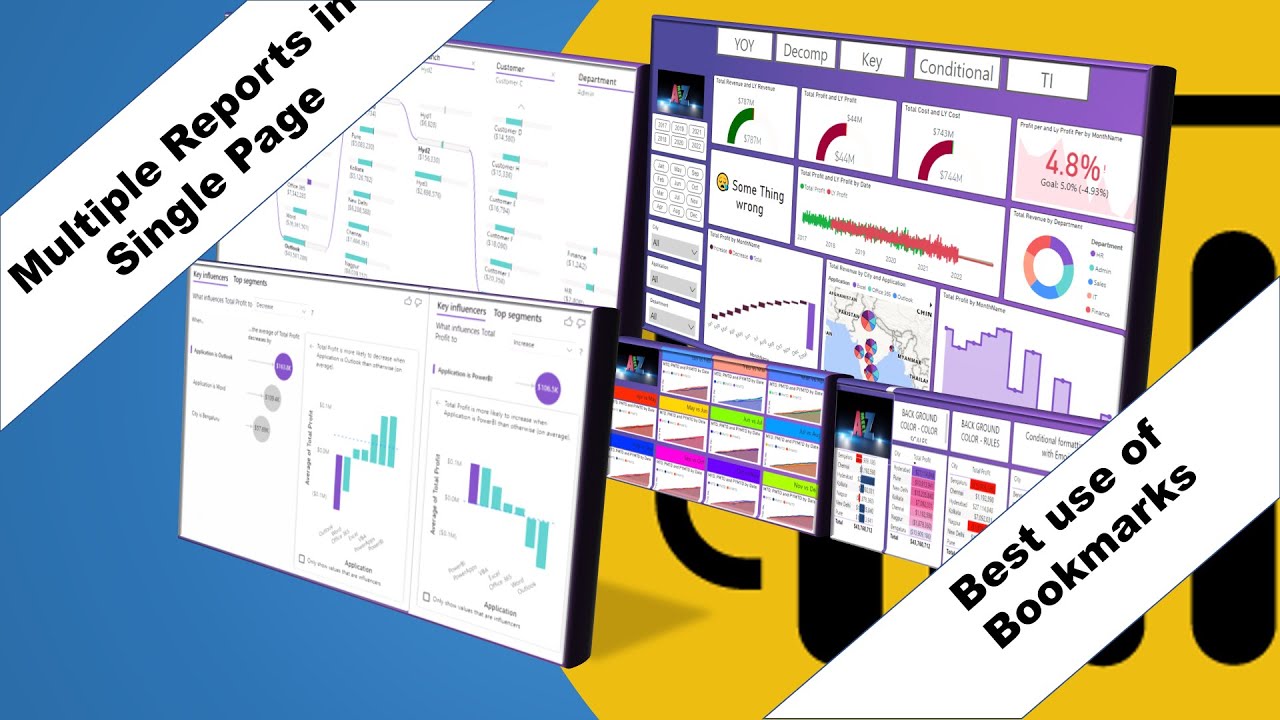 Multiple Reports in single Page in Power BI Desktop