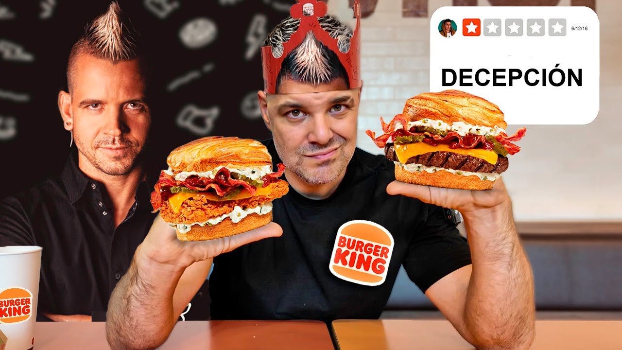 PROBANDO las HAMBURGUESAS de DABIZ MU&Ntilde;OZ con BURGER KING 🍔 &iquest;&iquest;QU&Eacute; ES ESTO??