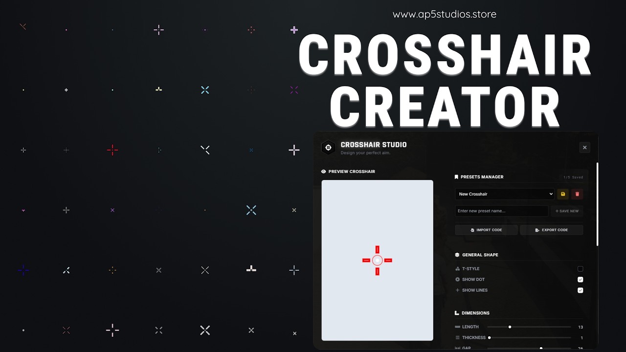 [PAID] [STANDALONE] Fivem Crosshair Creator Script Showcase