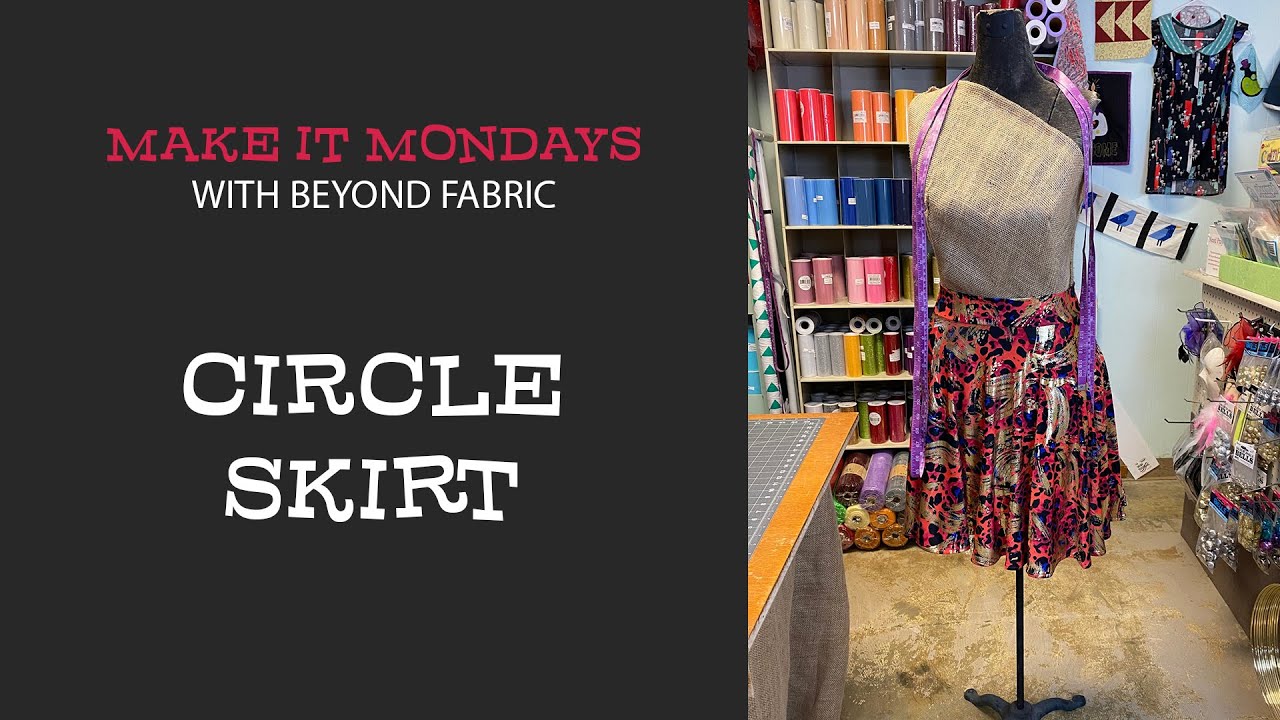 Circle Skirt - Make It Mondays - Sew a Skirt with Knit Fabric