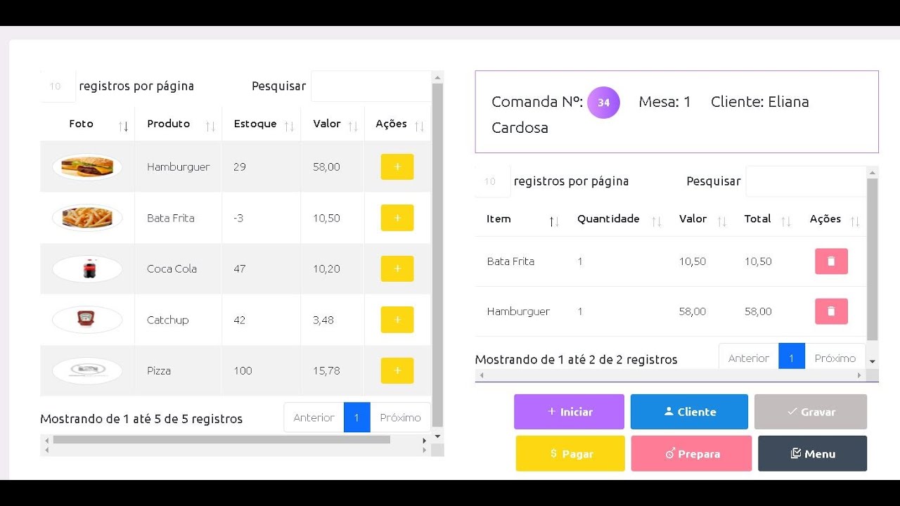 Sistema para Restaurantes , Lanchonetes, Pizzaria - Intraweb - Delphi
