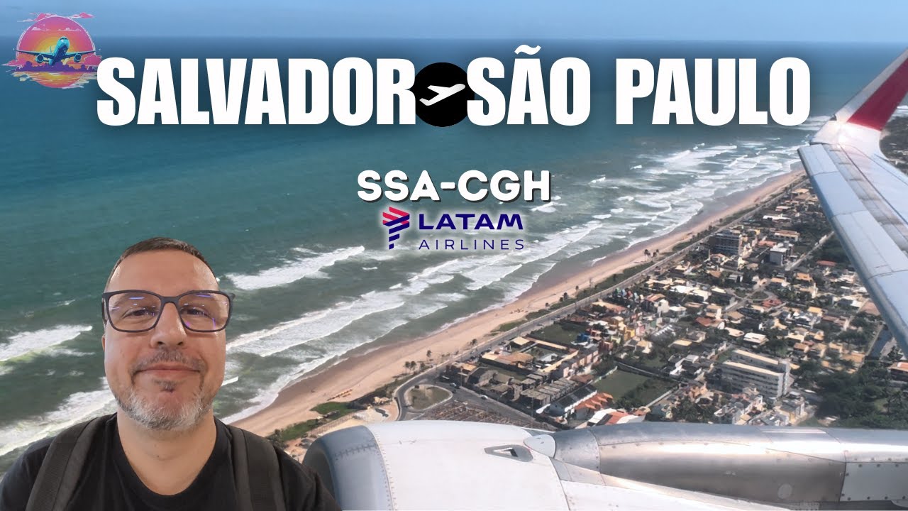 VLOG DE VIAGEM. VOO DE SALVADOR A SÃO PAULO/CONGONHAS COM A LATAM.