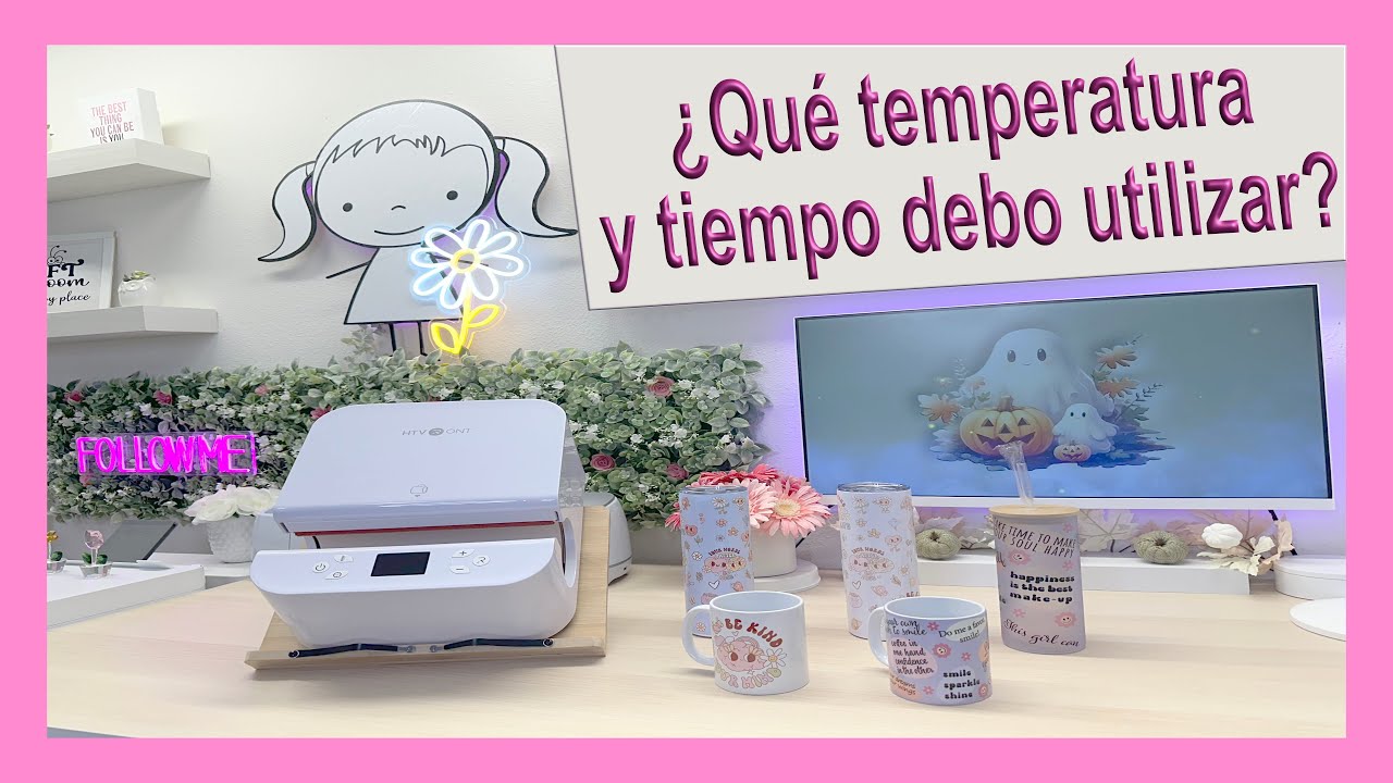 Probando la HTVRont Auto Tumbler Heat Press con UIRZOTN Tumbler, Tazas 12 oz y Vaso de Cristal