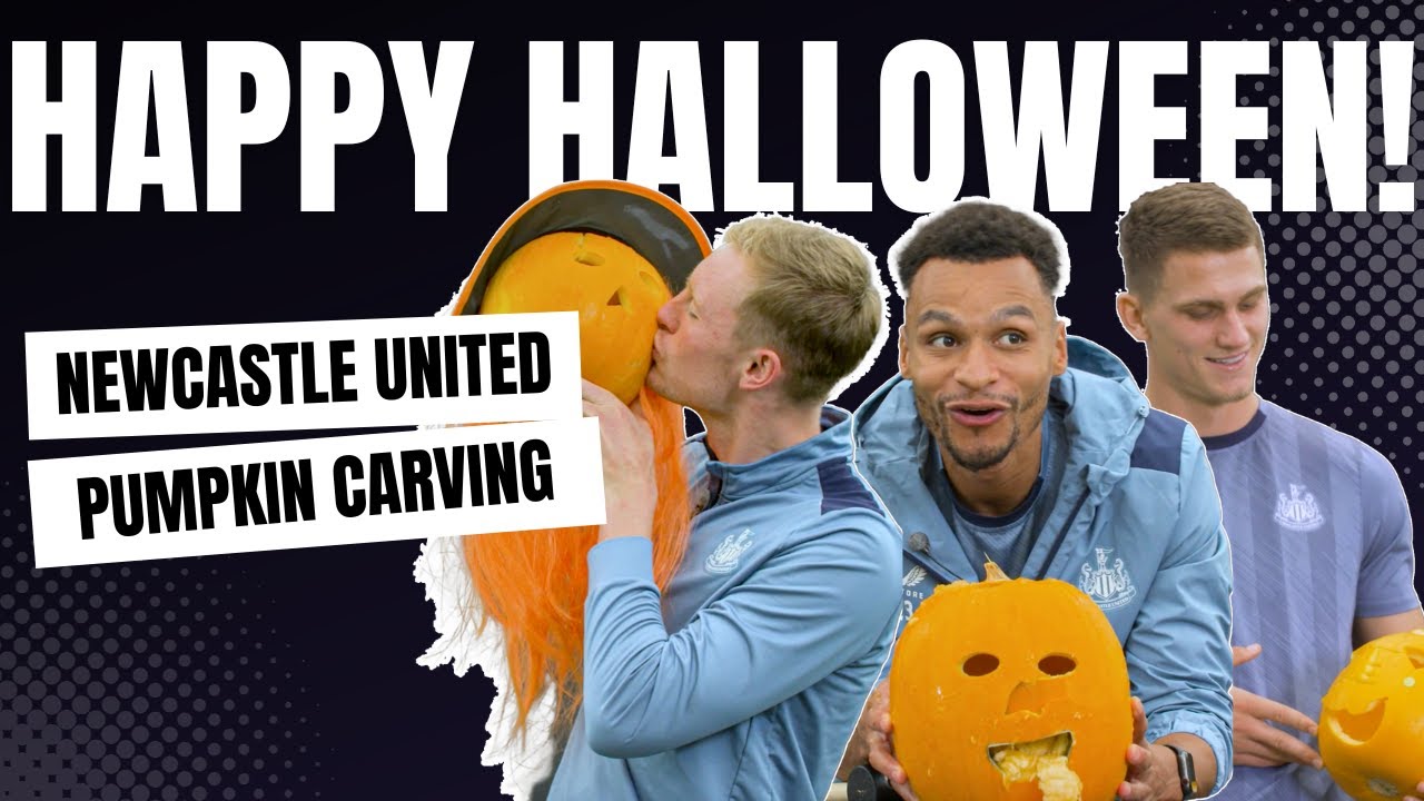 HAPPY HALLOWEEN 🎃 Newcastle United Players Showcase Their Pumpkin Carving Skills!