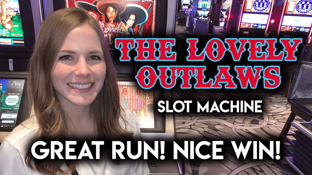 NICE WIN! First Try on Lovely Outlaws Slot Machine!!