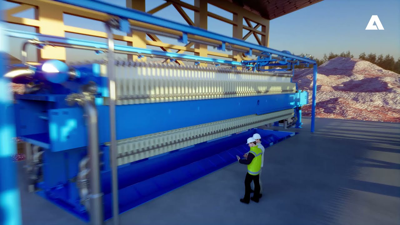 ANDRITZ mining filter press ME2000 and ME2500 for concentrate and tailings