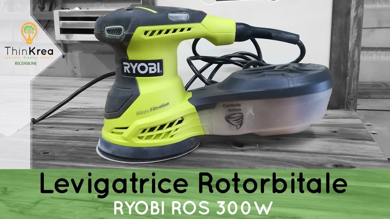Levigatrice rotorbitale RYOBI ROS 300W - 2 Parole