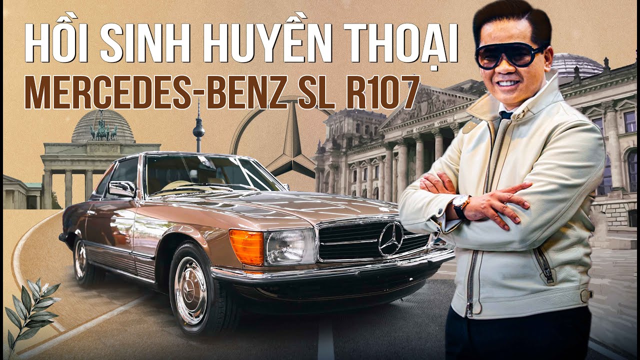Thái Công cho Xuân Hoàn lột xác thêm một chiếc xe cổ, Mercedes SL R107 hơn 40 năm tuổi