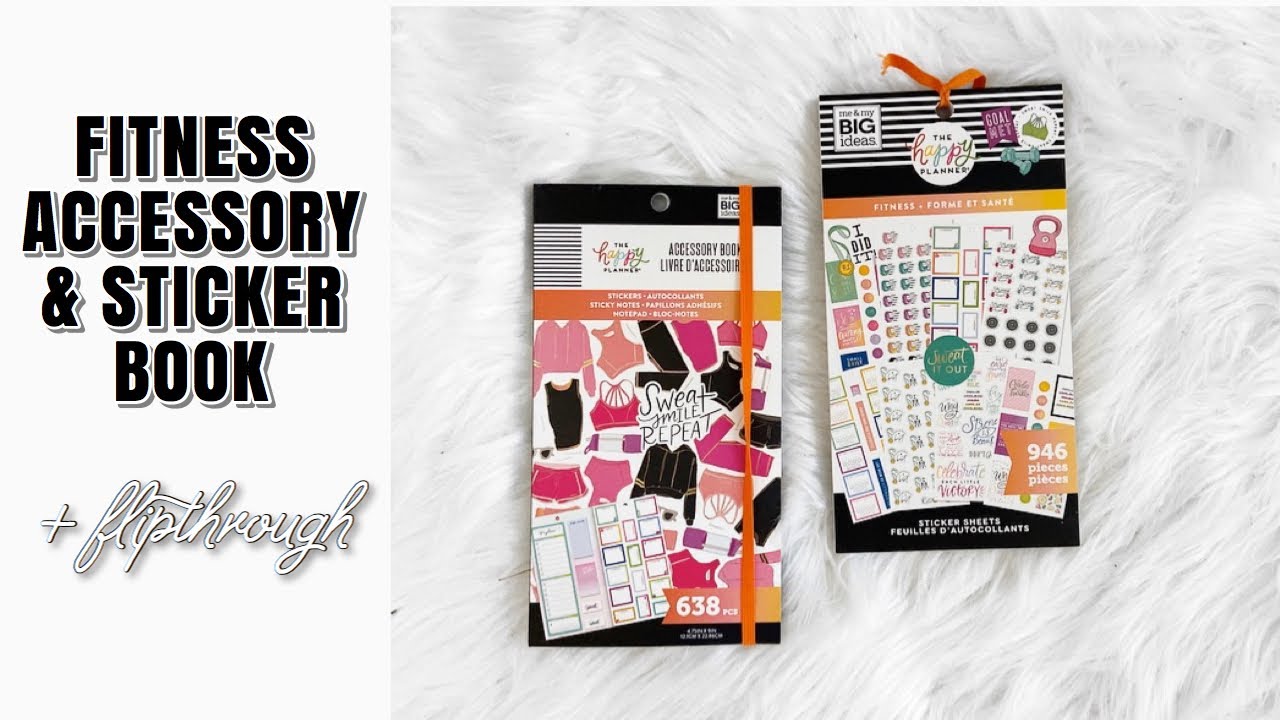 The Happy Planner FITNESS Accessory and Value Sticker Book | At Home With Quita