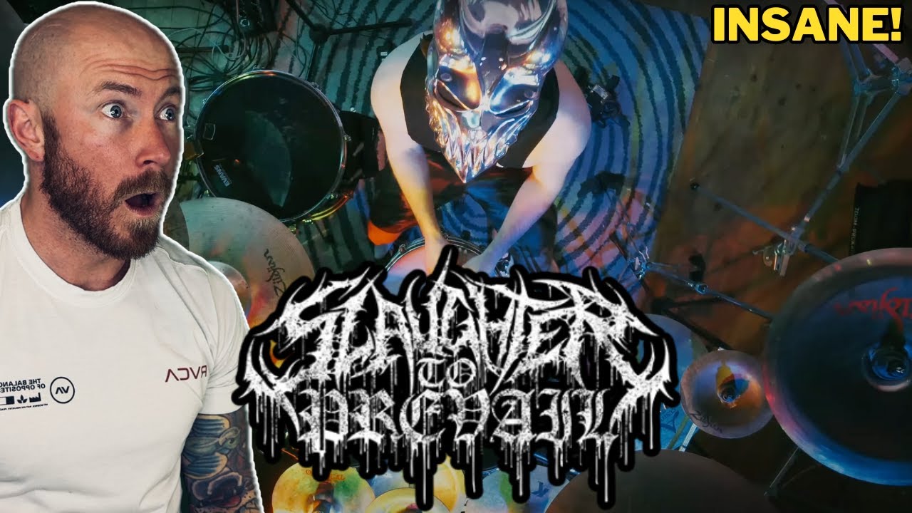 Реакция барабанщика на — SLAUGHTER TO PREVAIL — KID OF DARKNESS (ПРОИГРЫВАНИЕ БАРАБАННЫХ) Изолиро...