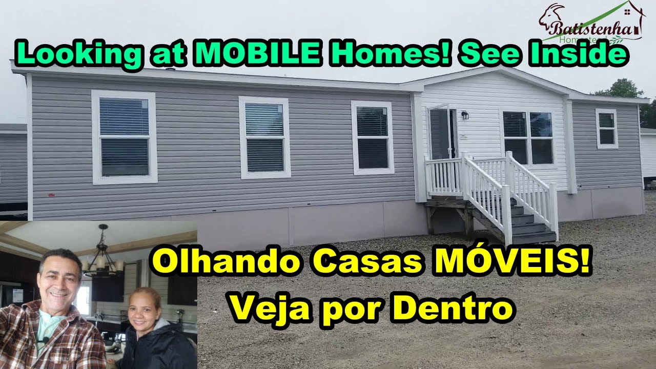Olhando Casas MÓVEIS! Veja por Dentro - TOUR / Looking at MOBILE Homes! See Inside - TOUR
