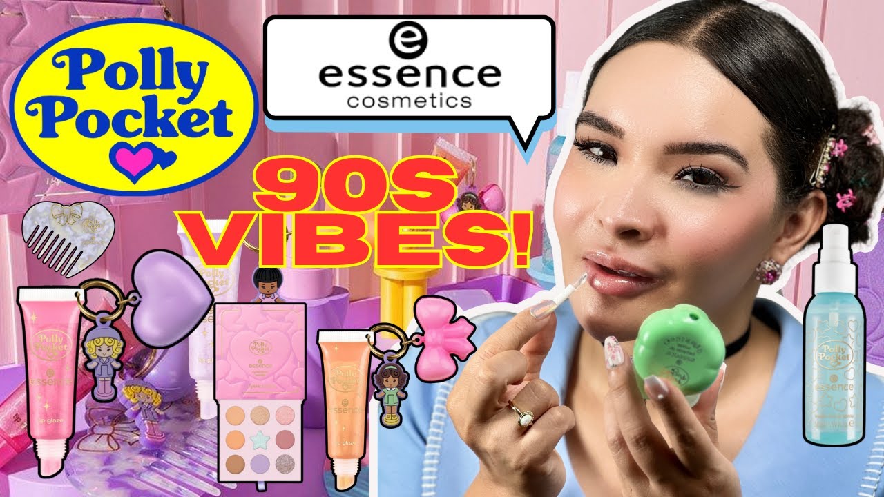 Unboxing ESSENCE x POLLY POCKET Makeup Collection!💖 | First Impressions & Review