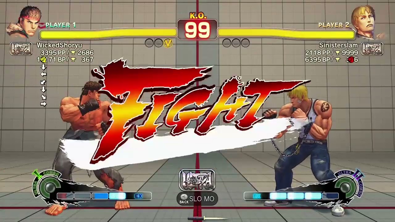 [USF4] WickedShoryu (Ryu) vs Sinisterslam (Cody)