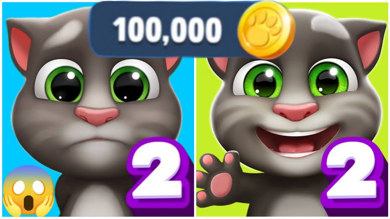 100,000 Unlimited Coins Happy Birthday 10Th My Talking Tom 2 Vs My Talking Tom 2