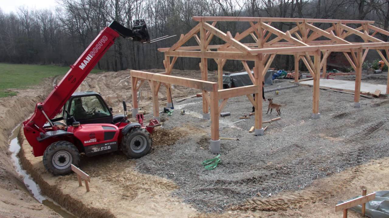Construction de la grange