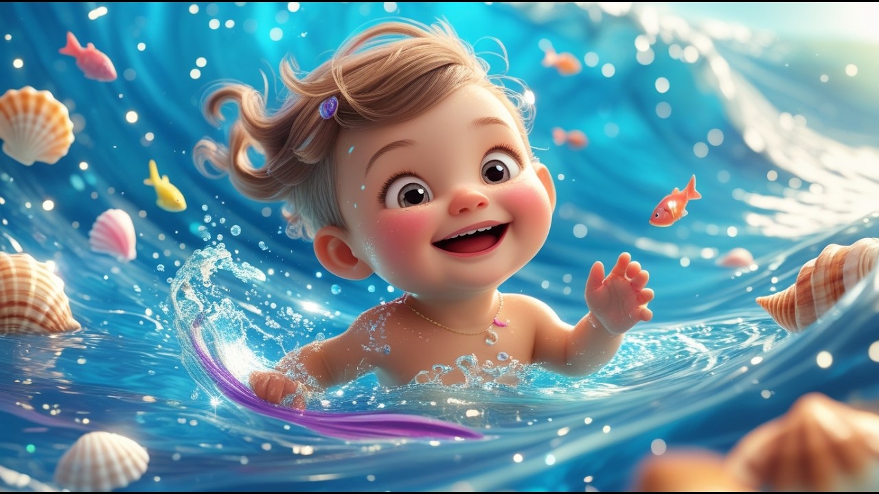 Baby in the Ocean of Sparkling Secrets 🌊✨ | Learn Sea Animals & Colors for Kids | Fun Preschool