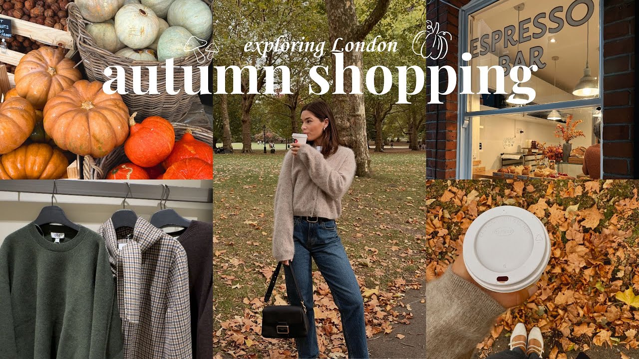 Autumn shopping in London 🍂🤎 autumn clothes shopping, autumn in London, london shopping vlog