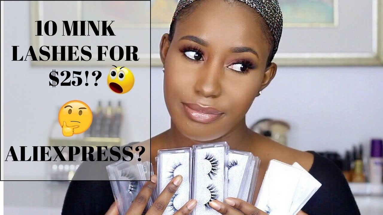 $2.50 MINK LASHES!! HOW TO APPLY FALSE LASHES ON EXTREMELY CURLY LASHES
