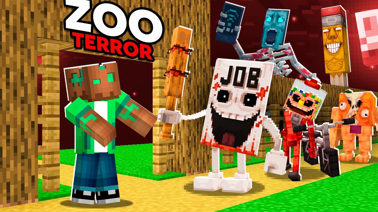 Construí un ZOO de BRAINROTS TERRORÍFICOS en Minecraft!