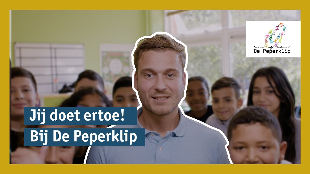 Jij doet ertoe bij De Peperklip! | basisschool van Primo Schiedam | vol van lef en energie