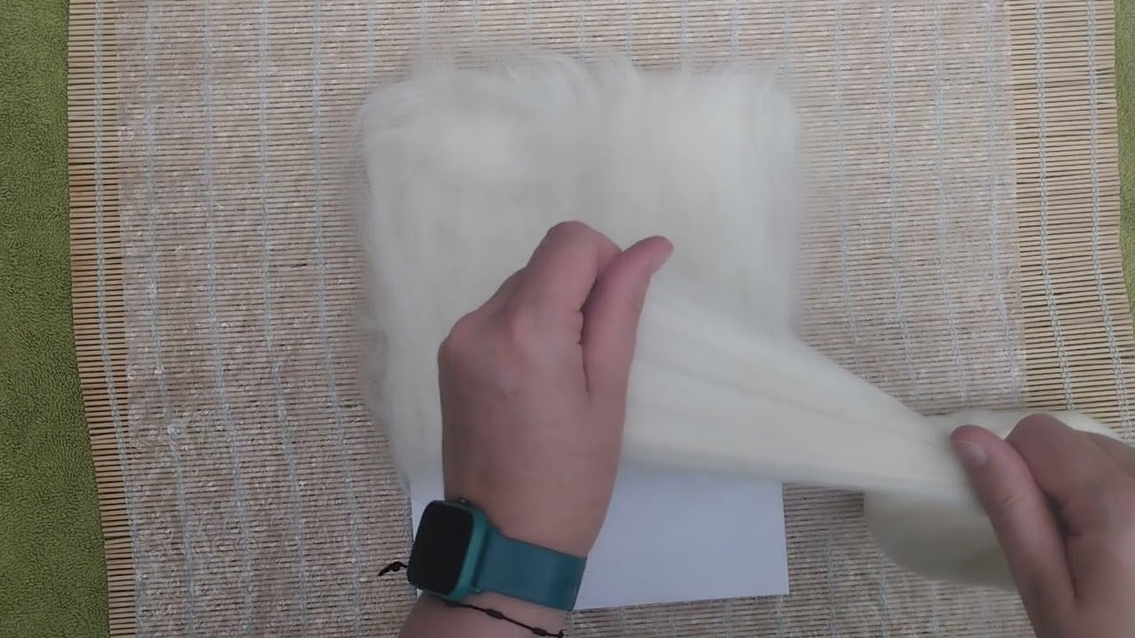 Creating a base out of wool -  instead of using prefelt for wet felting