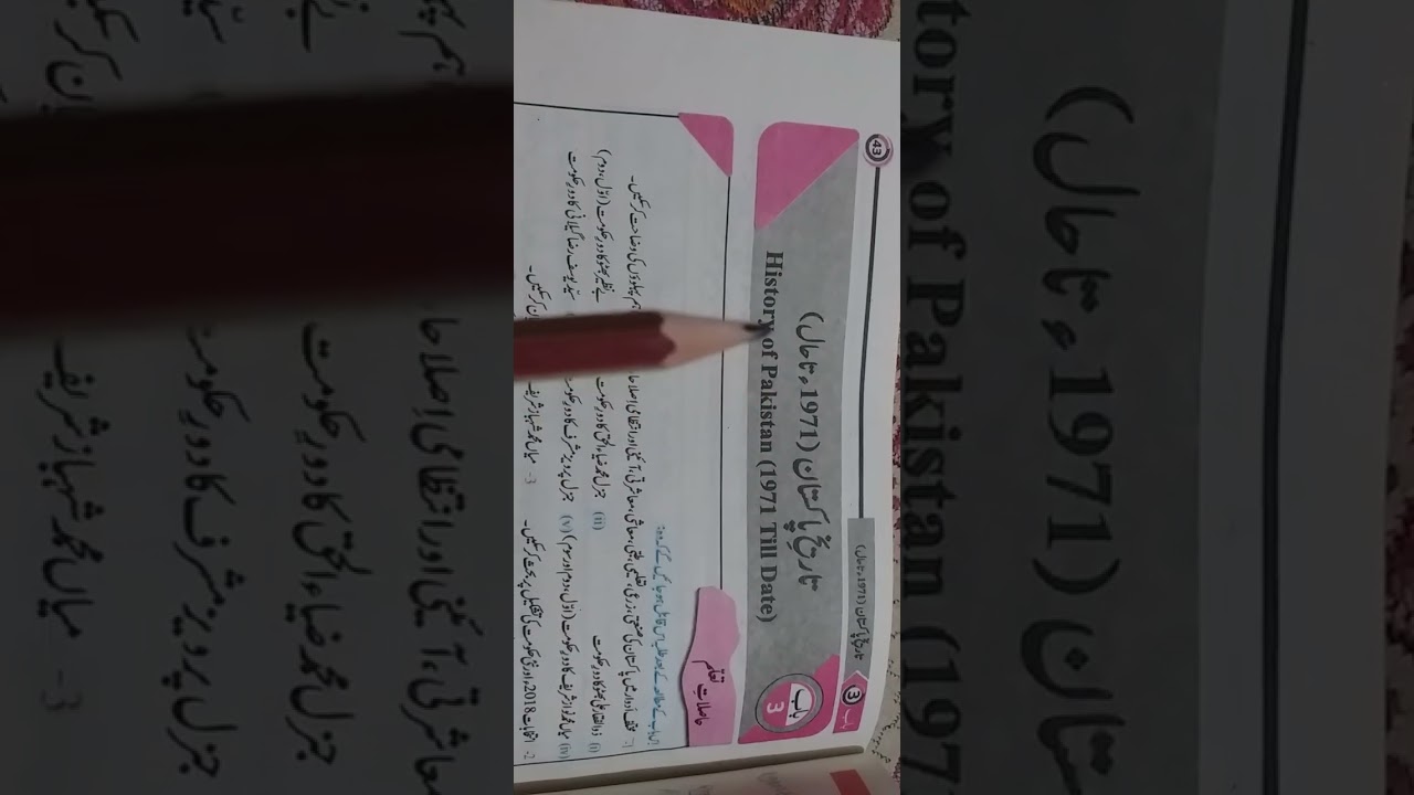 Class 10t Pak study full book exercise base solved MCQs