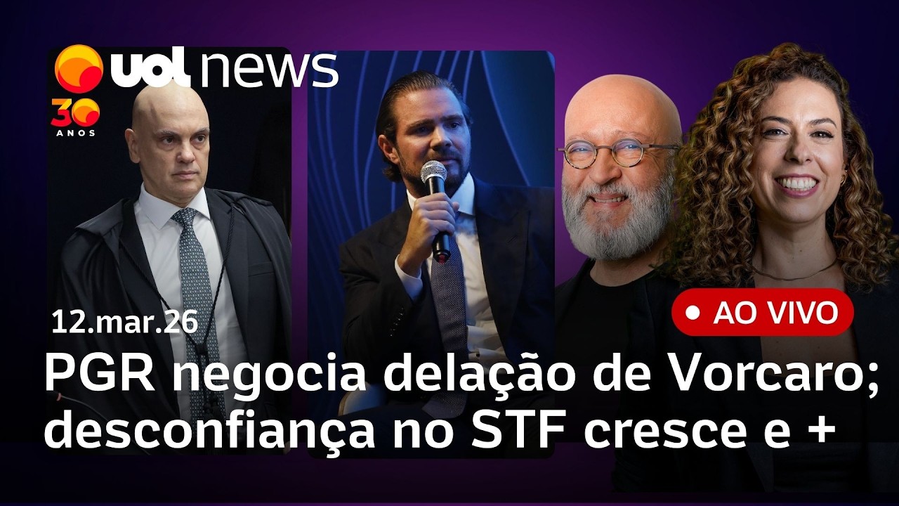 PGR negocia delação premiada com Vorcaro; STF bate recorde de desconfiança; Irã ataca Israel e mais