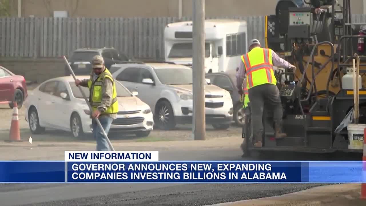 Governor announces new, expanding companies investing billions in Alabama