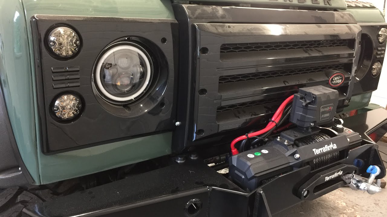 Fitting Terrafirma Winch & Winch Bumper to Land rover Defender (Beryl)