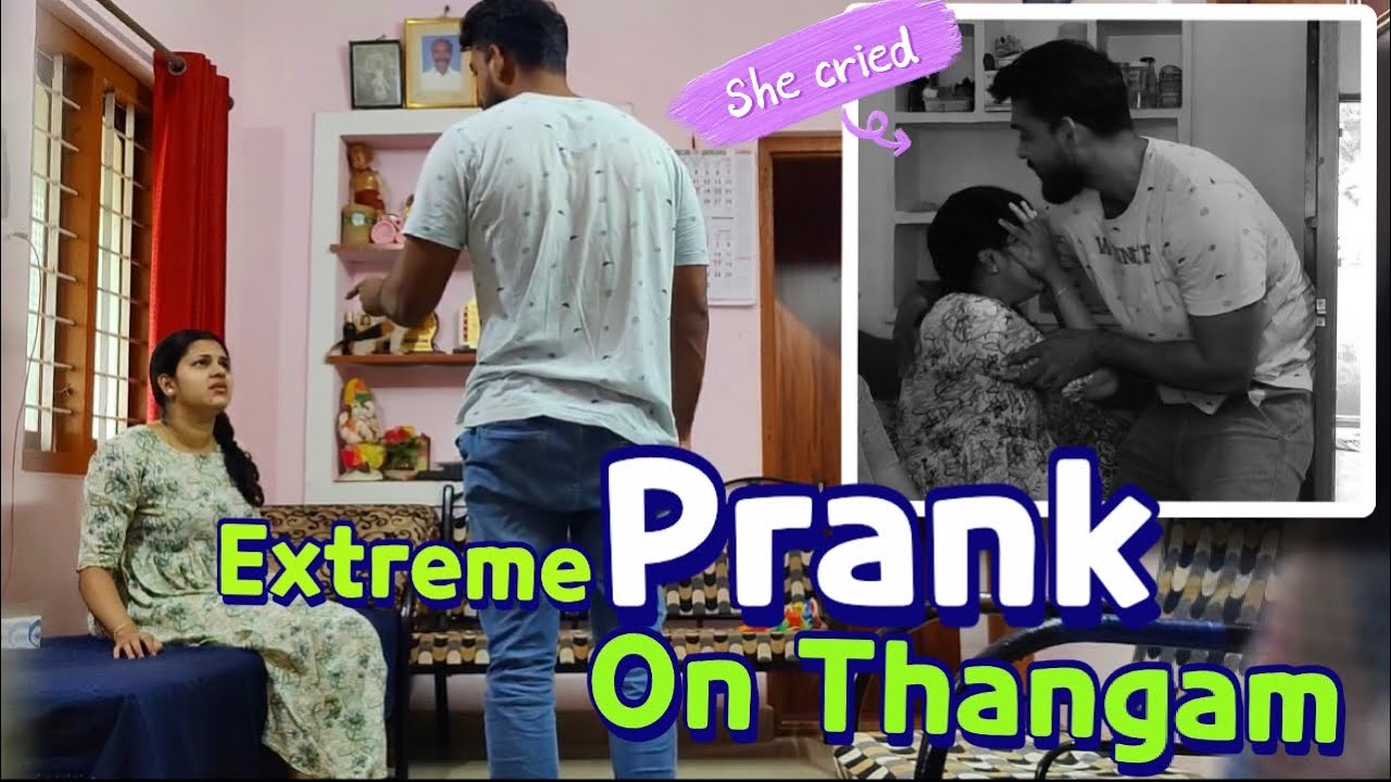 Extreme Prank On Wife😬 | She cried 🥹#policouple #kunjava #keralatamilnadu