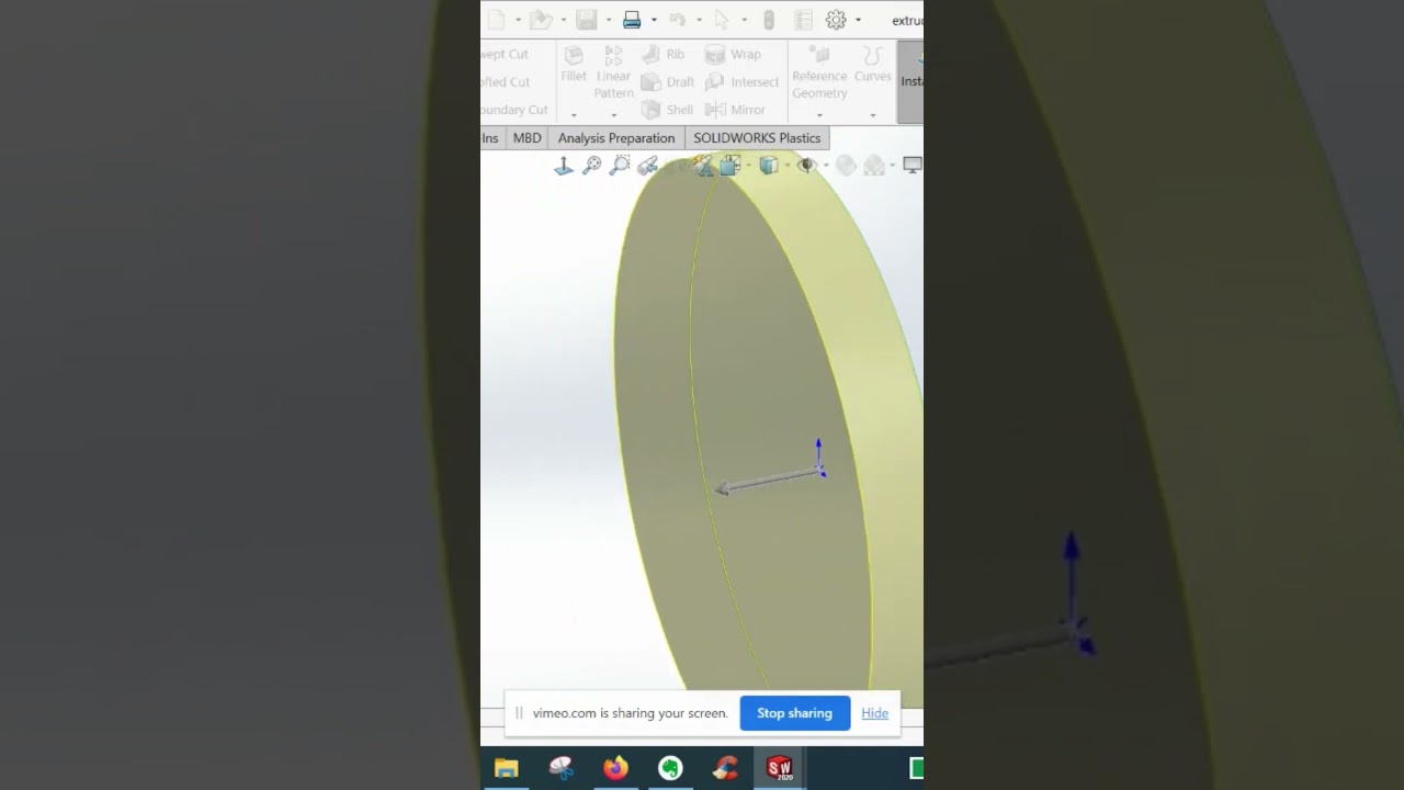 Extrude feature in solidworks #solidworks #solidworkstips #solidworksforbeginners
