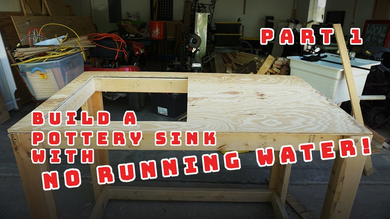 How to Build a Pottery Sink with NO PLUMBING | Pottery Tools and Equipment | Part 1