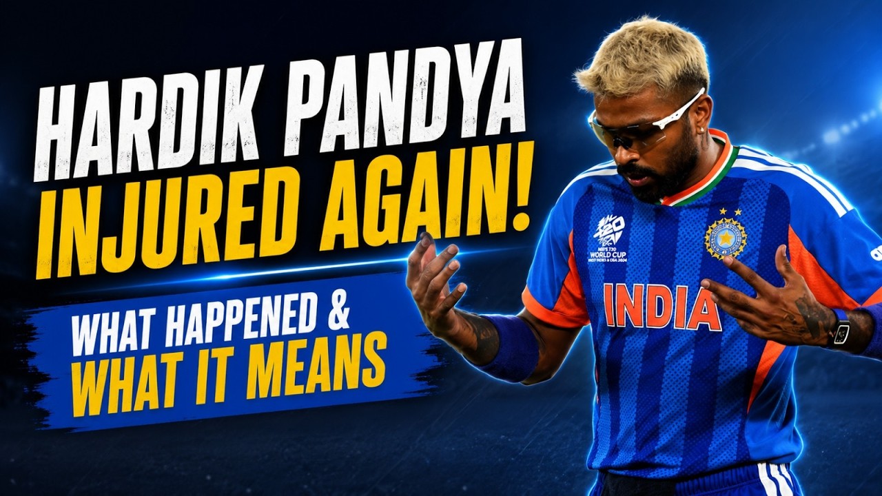 Hardik Pandya Injured Again! What Really Went Wrong?