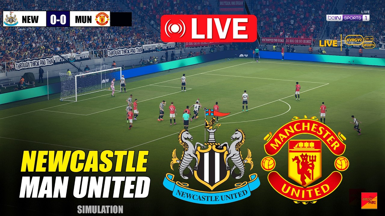 🔴LIVE : Newcastle vs Manchester United | Premier League 2025/26 | Live Match Today Simulation PES