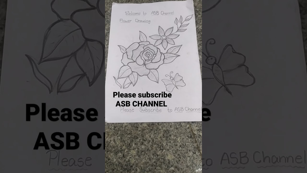Beautiful Rose 🌹 creativity pencil ✏️ art by ASB CHANNEL