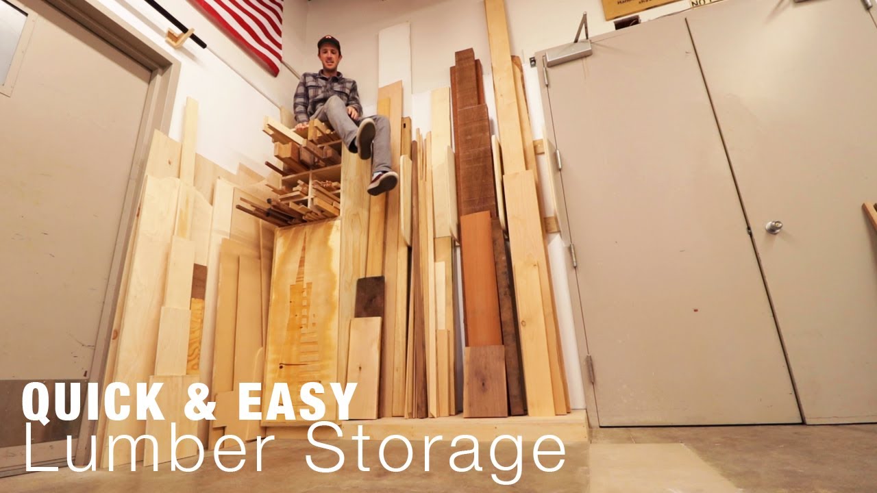 Quick & Easy Lumber Rack and Scrap Wood Organization System