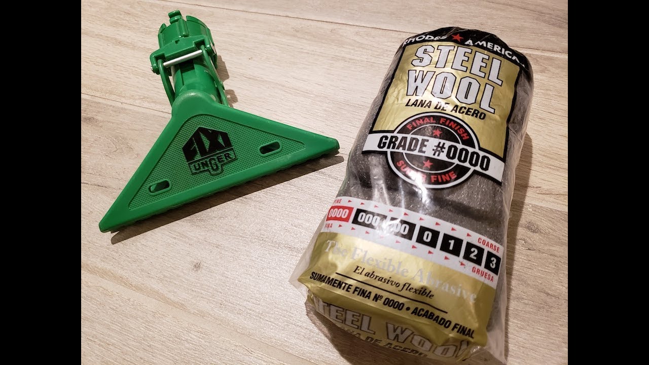 Faster Clean with Steel Wool + Unger Fixi Clamp Combo