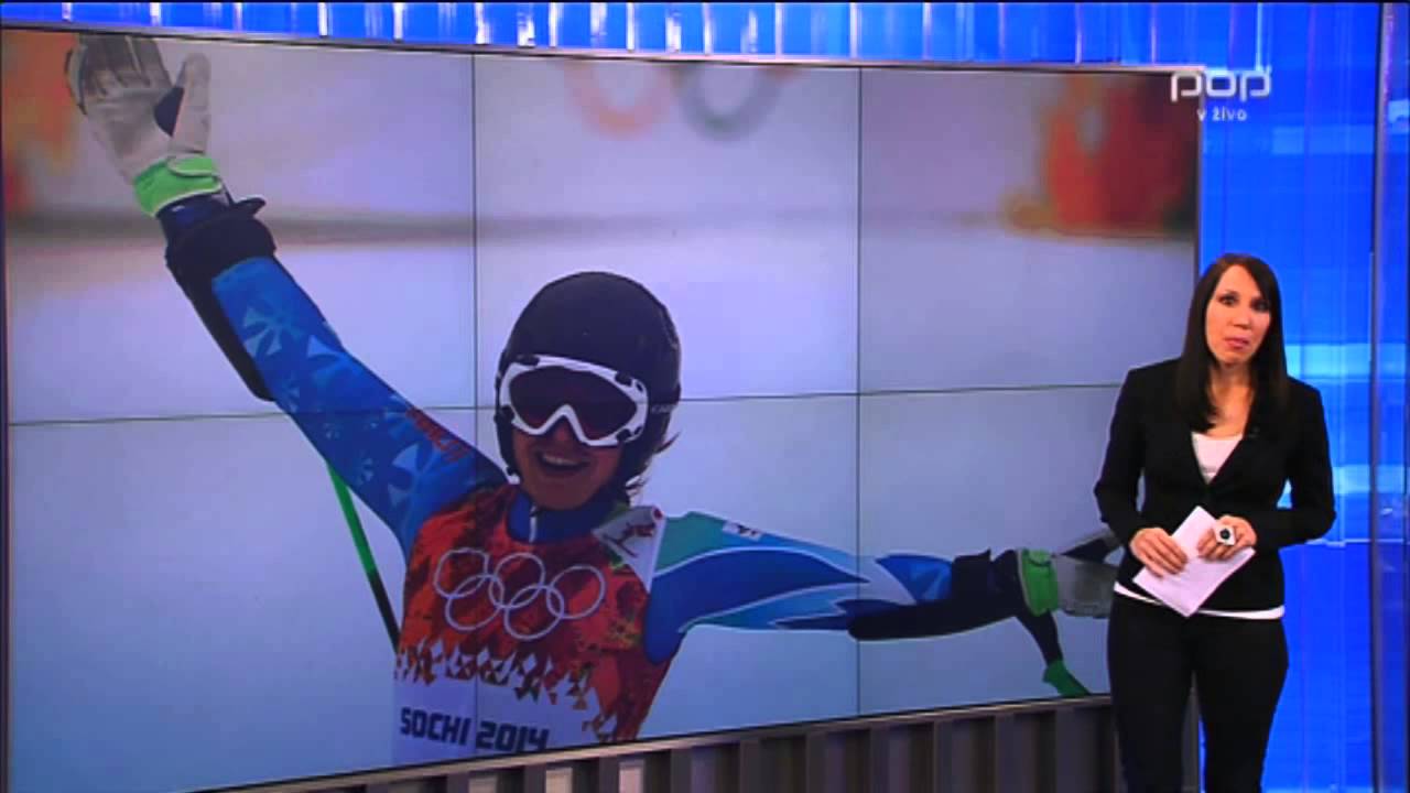 Zmaga Tine Maze OI 2014 - Veselje po Sloveniji  (Pop Tv zvečer - Prispevek)