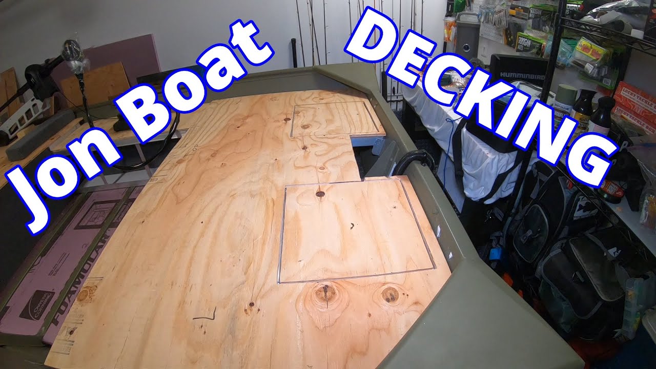 Measuring, Cutting and Sealing Jon Boat Decking {Jon Boat To Bass Boat Conversion} Lowe 1448