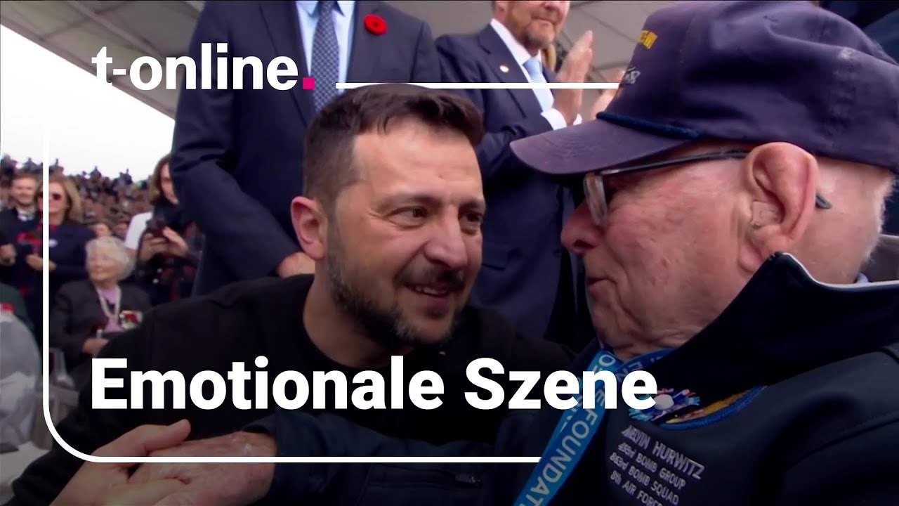Besonderer Moment: Selenskyj trifft D-Day-Veteranen – dann wird es emotional