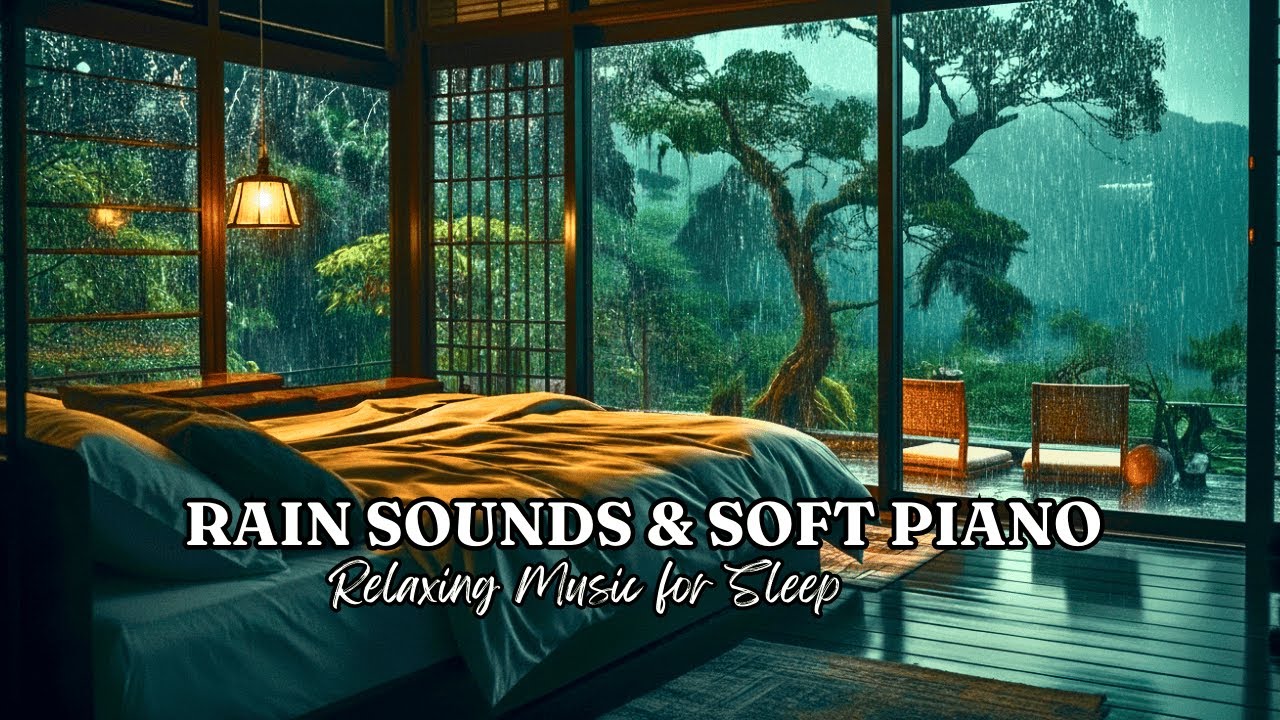 3 Hours Deep Sleep and Stress Relief - Healing Music To Calm The Mind, Meditation with Rain Sounds