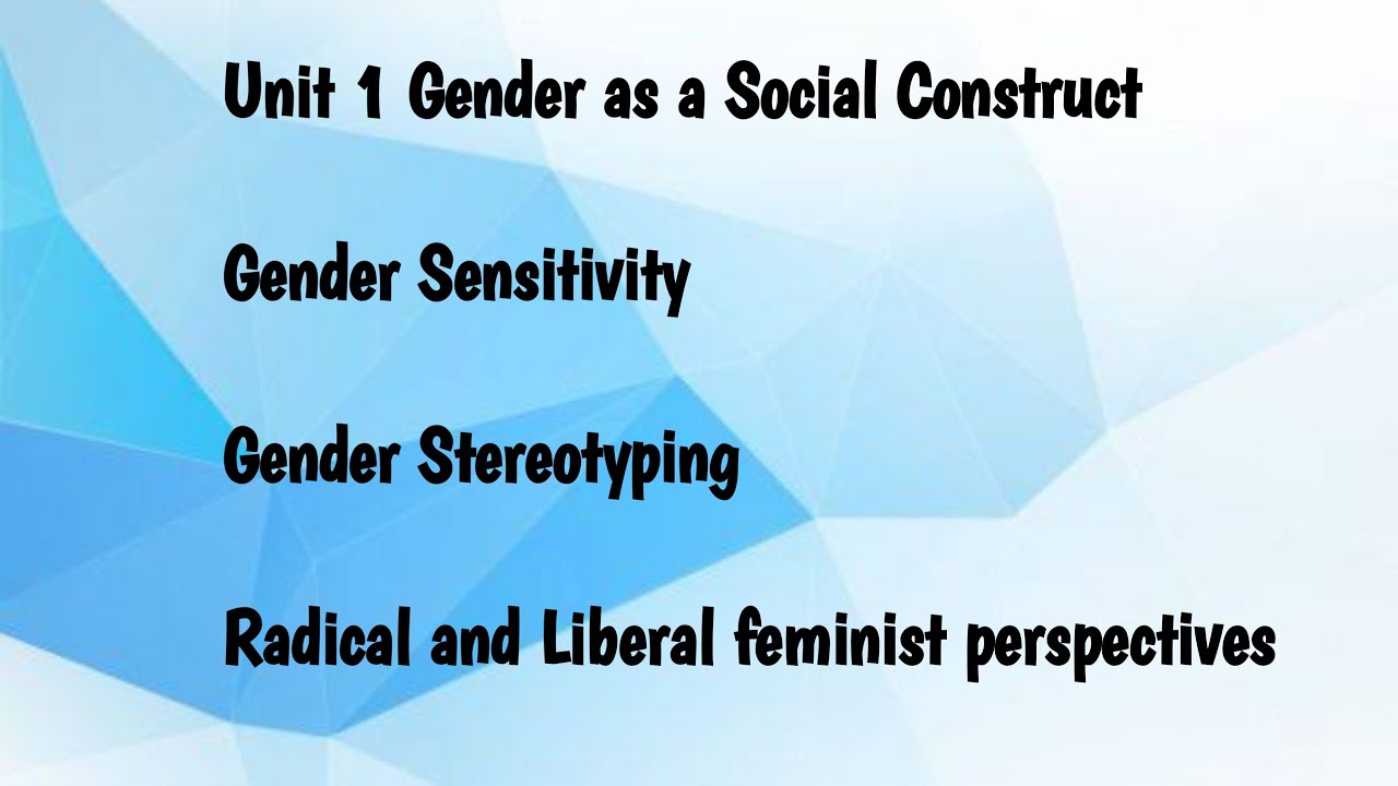 Gender, School and Society|| EDU 10 || Unit 1| Part 3